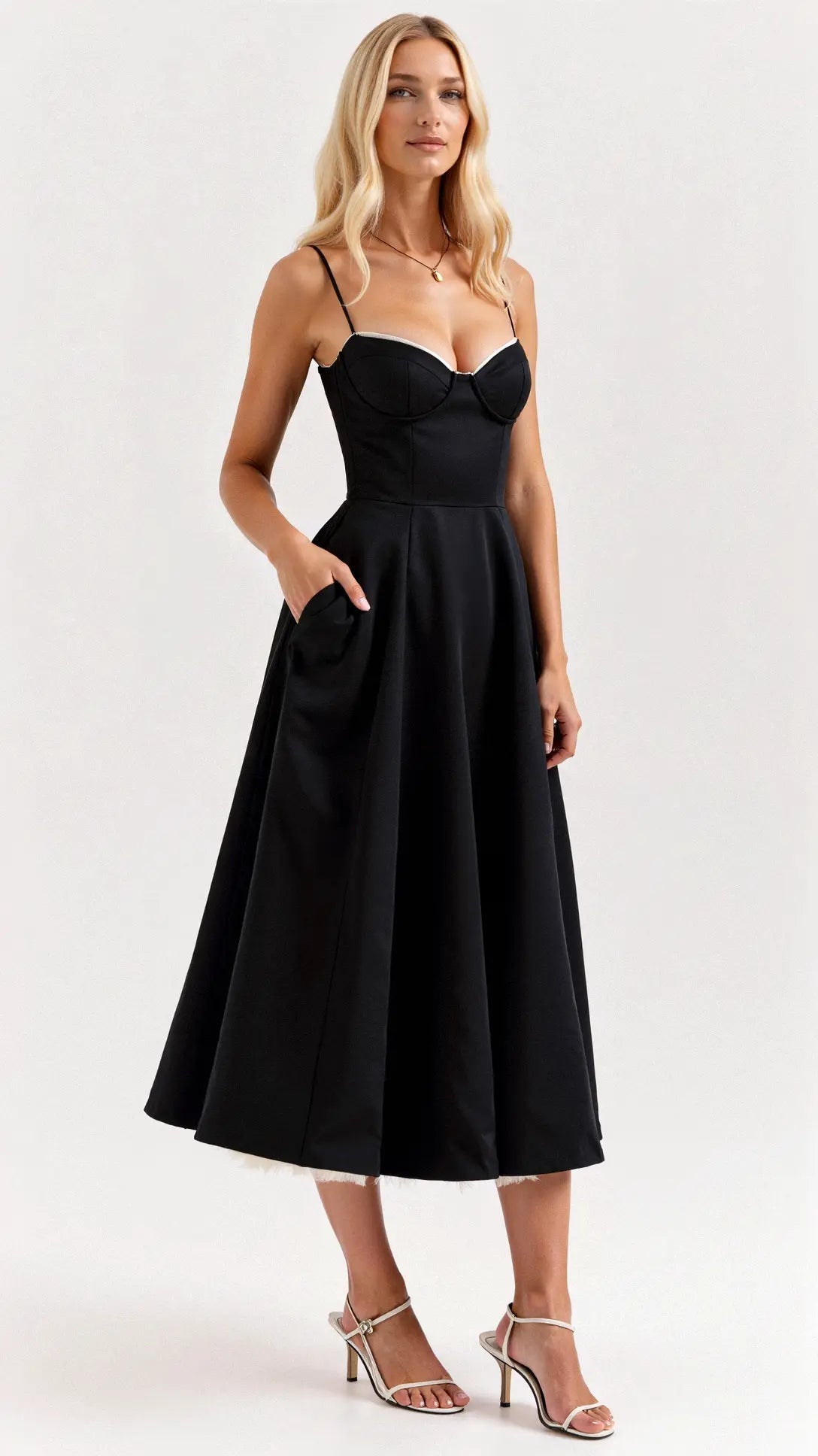 Valentina | Elegant White Tulle Cocktail Dress for Women
