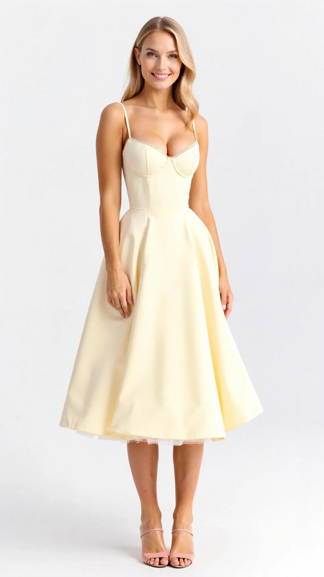 Valentina | Elegant White Tulle Cocktail Dress for Women