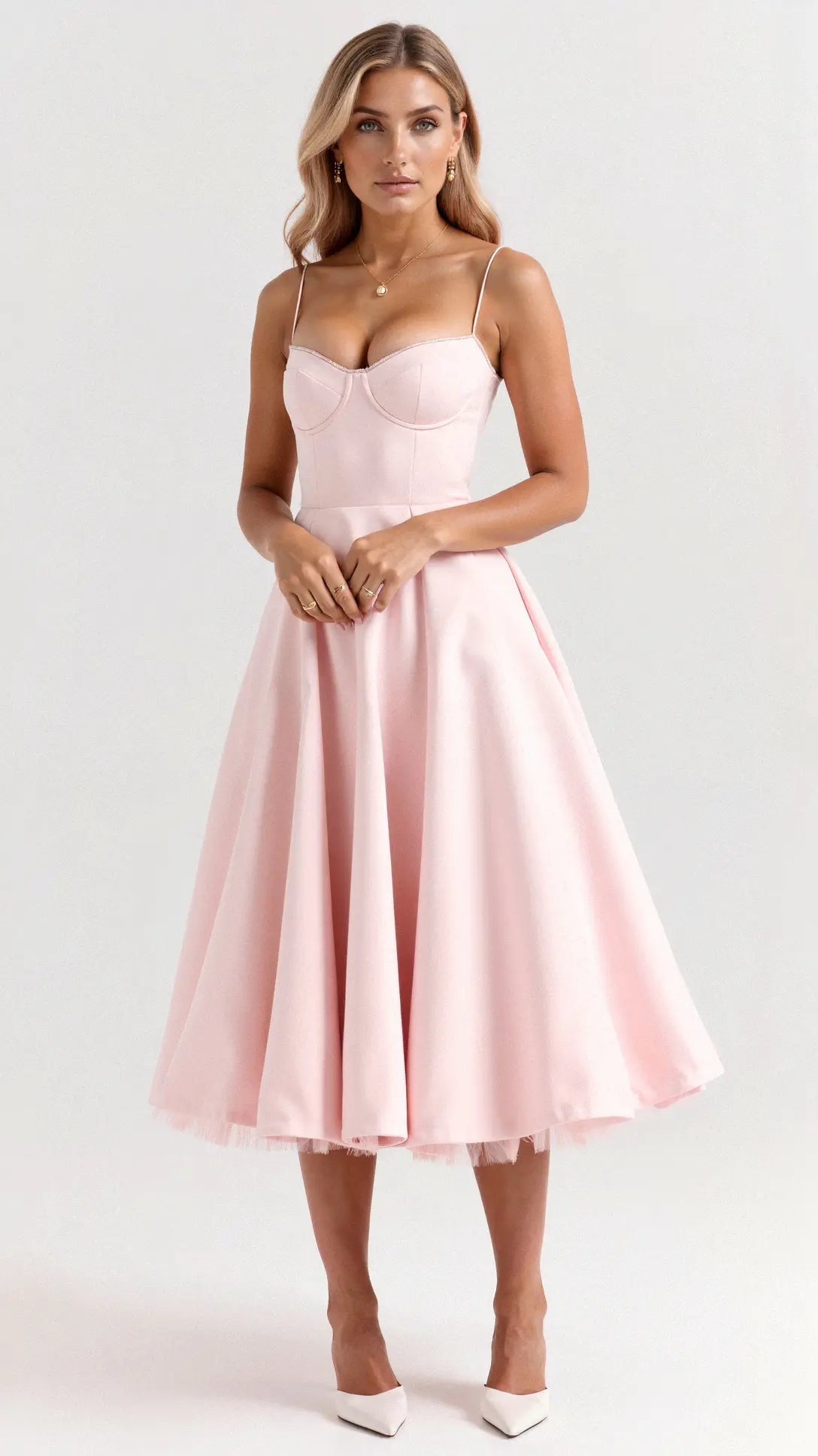 Valentina | Elegant White Tulle Cocktail Dress for Women