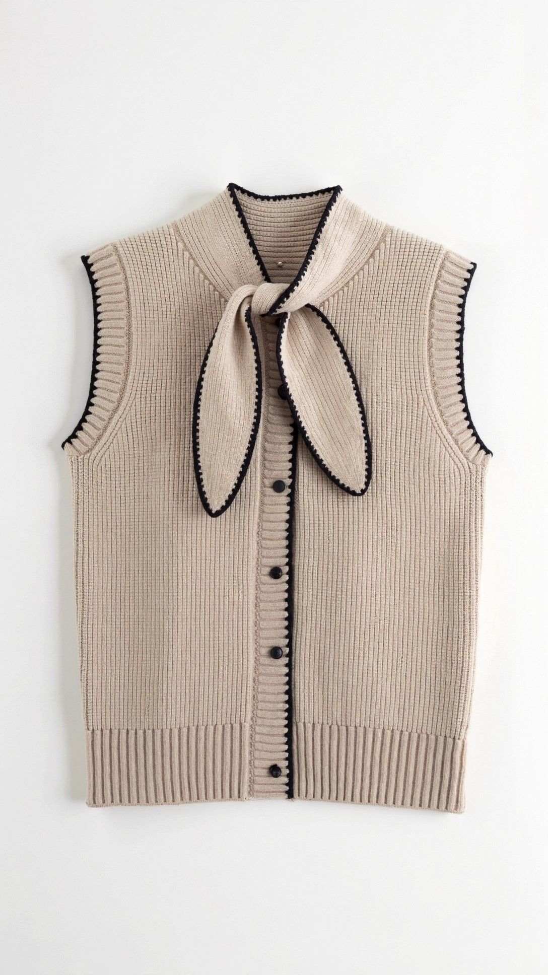 Federica | Women’s Vest Top Navy Soft Knit