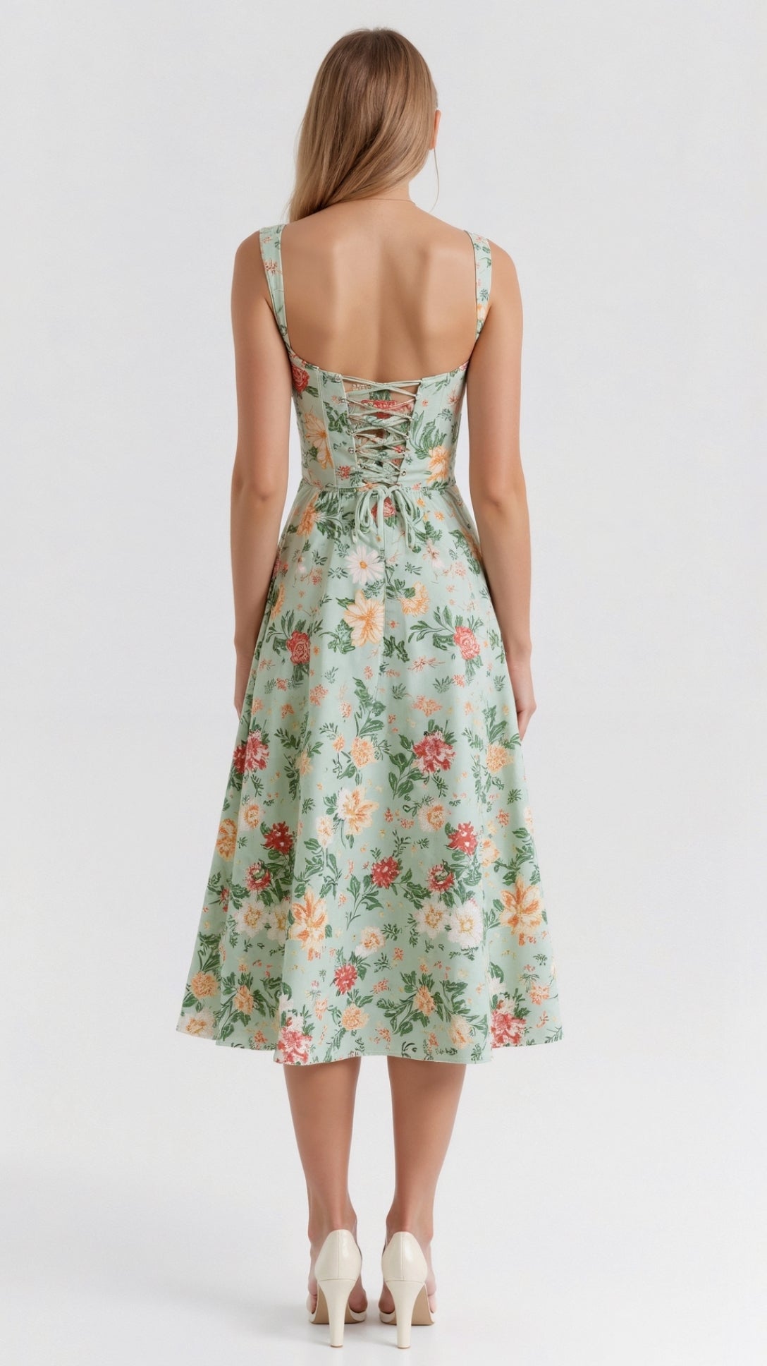 Valentina | Women’s Floral Jacquard Midi Dress