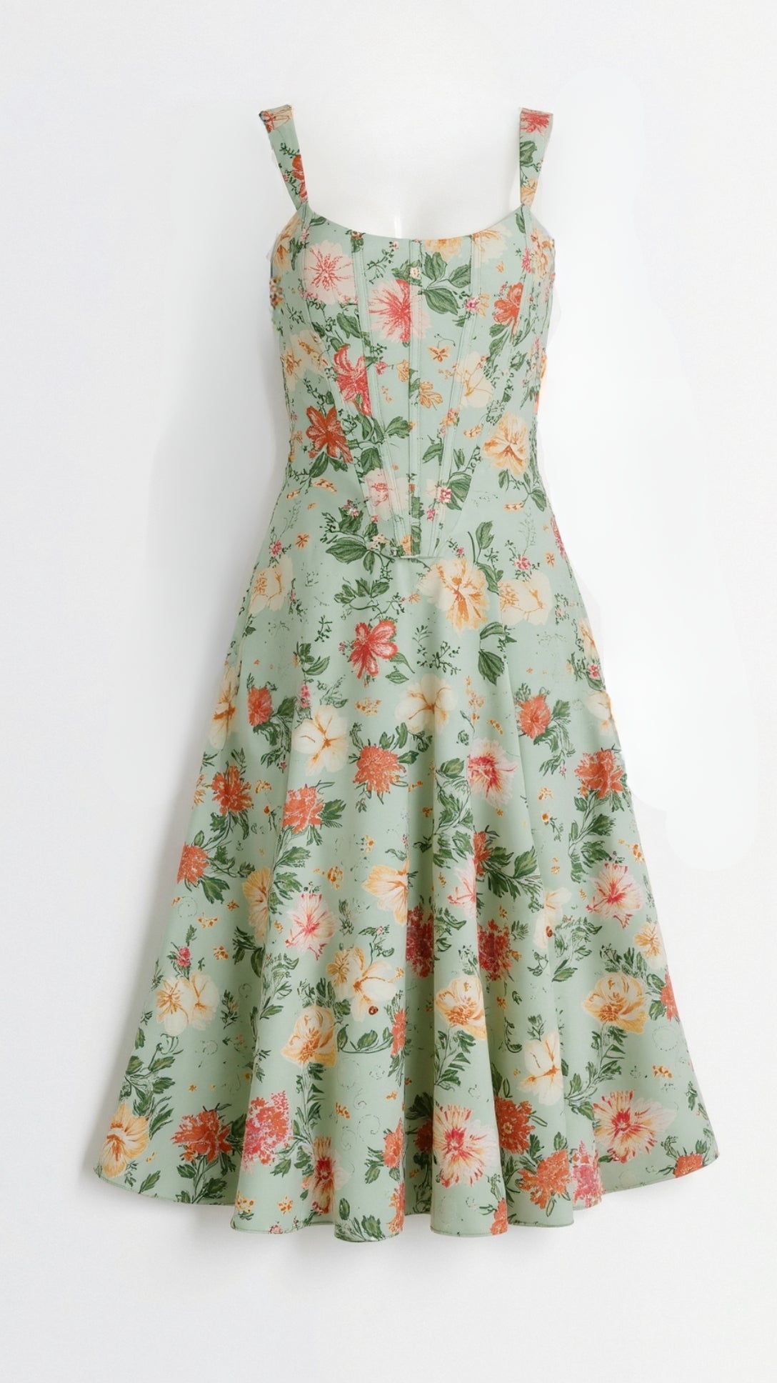 Valentina | Women’s Floral Jacquard Midi Dress