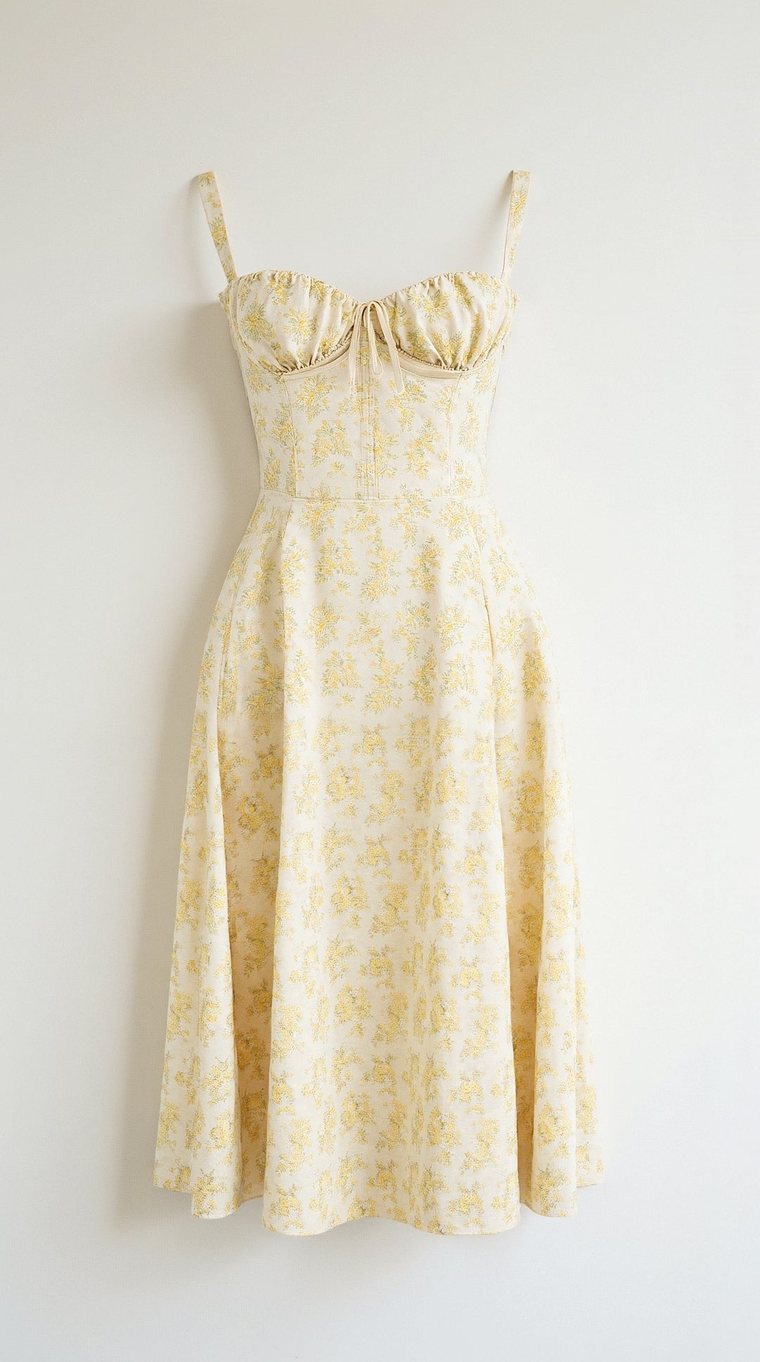 Aurora | Women’s White Midi Dress Blend Fabric